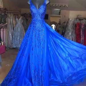 Blue Andrea and Leo Couture